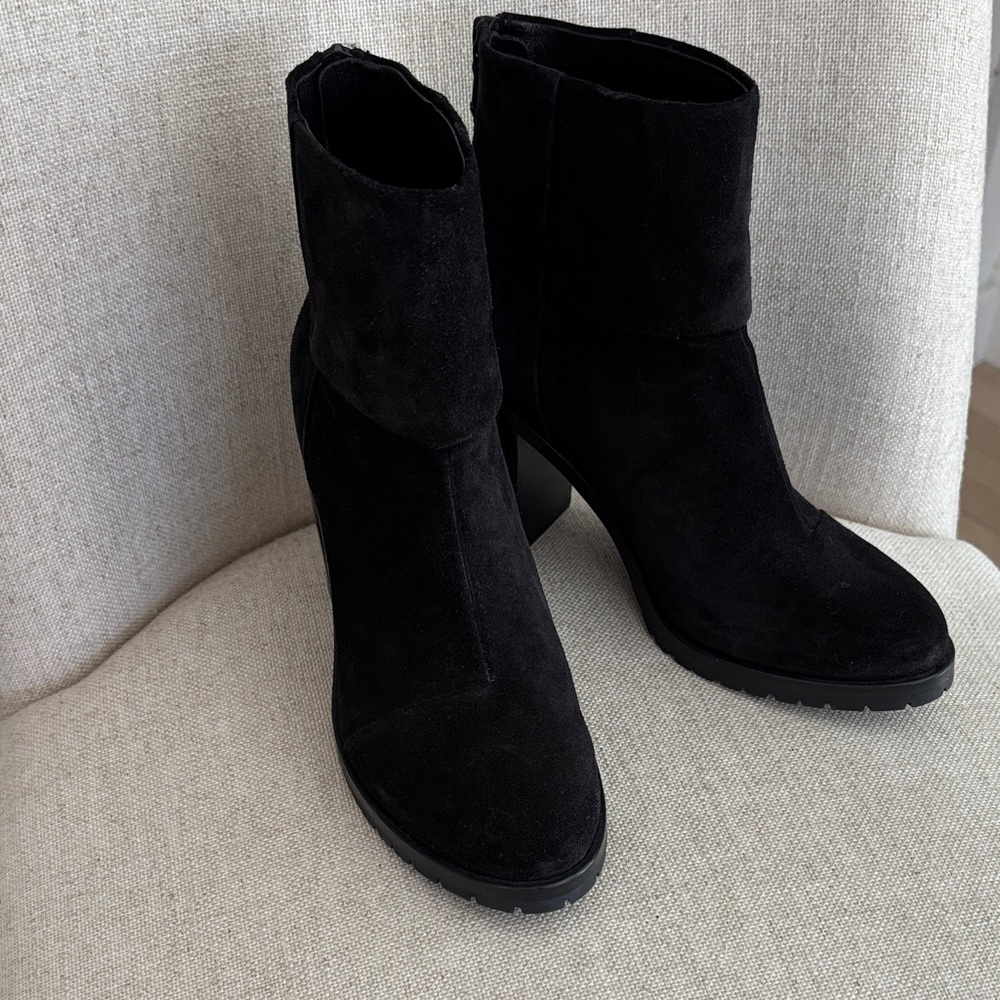 Rag & Bone - black suede Newbury ankle boot